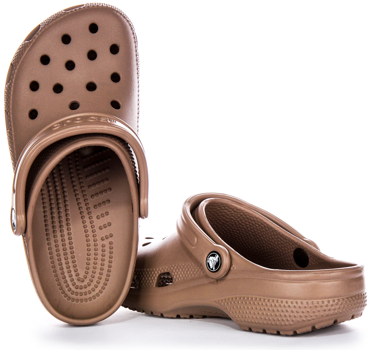 Brown crocs fashion shoes