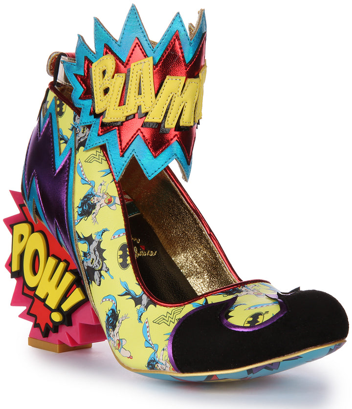 Irregular Choice Kaboom Chaussures à talons hauts pour femmes en multicolore