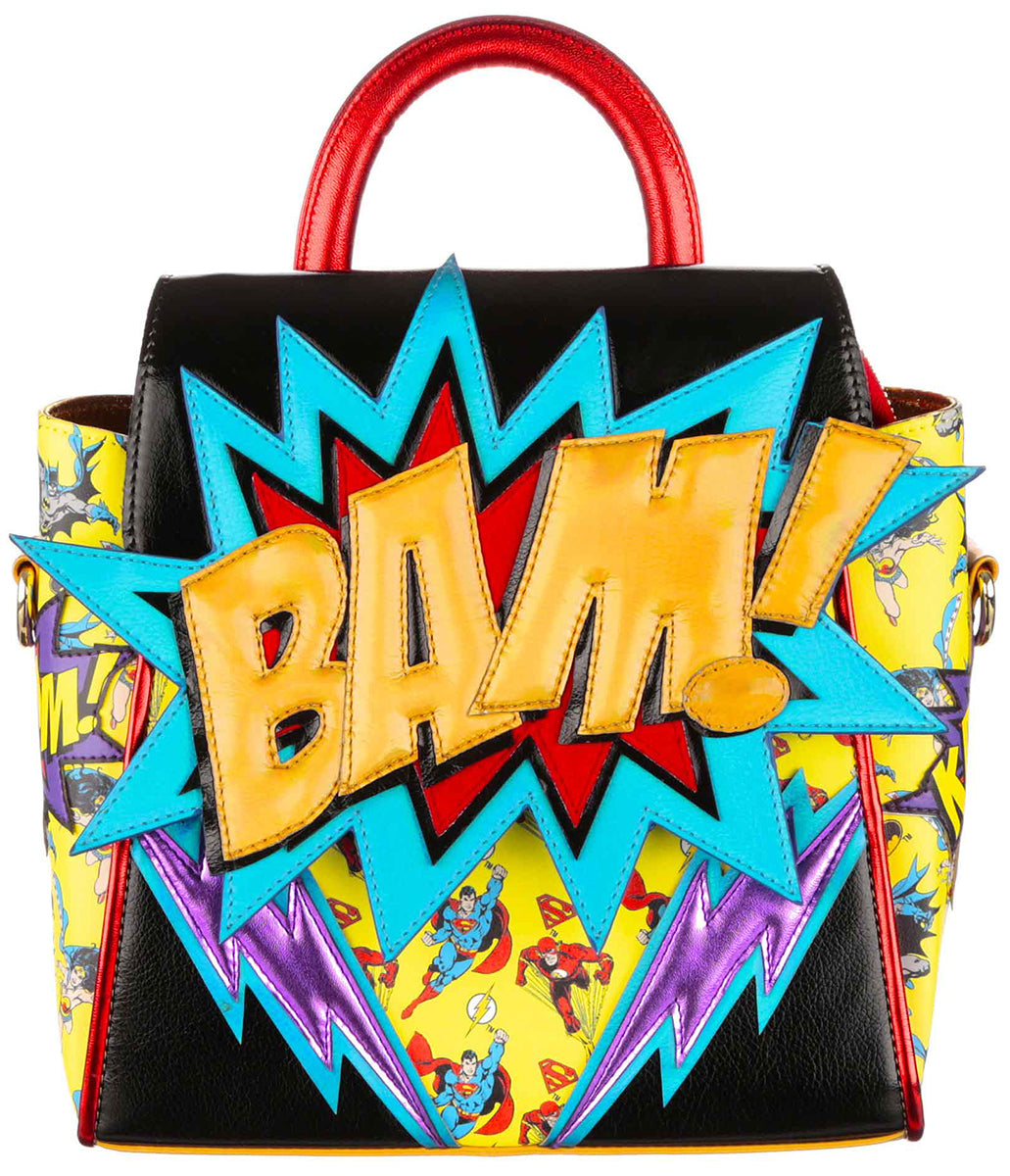 Irregular Choice Pow Blamm Borsa DC Justice League da donna in multicolore