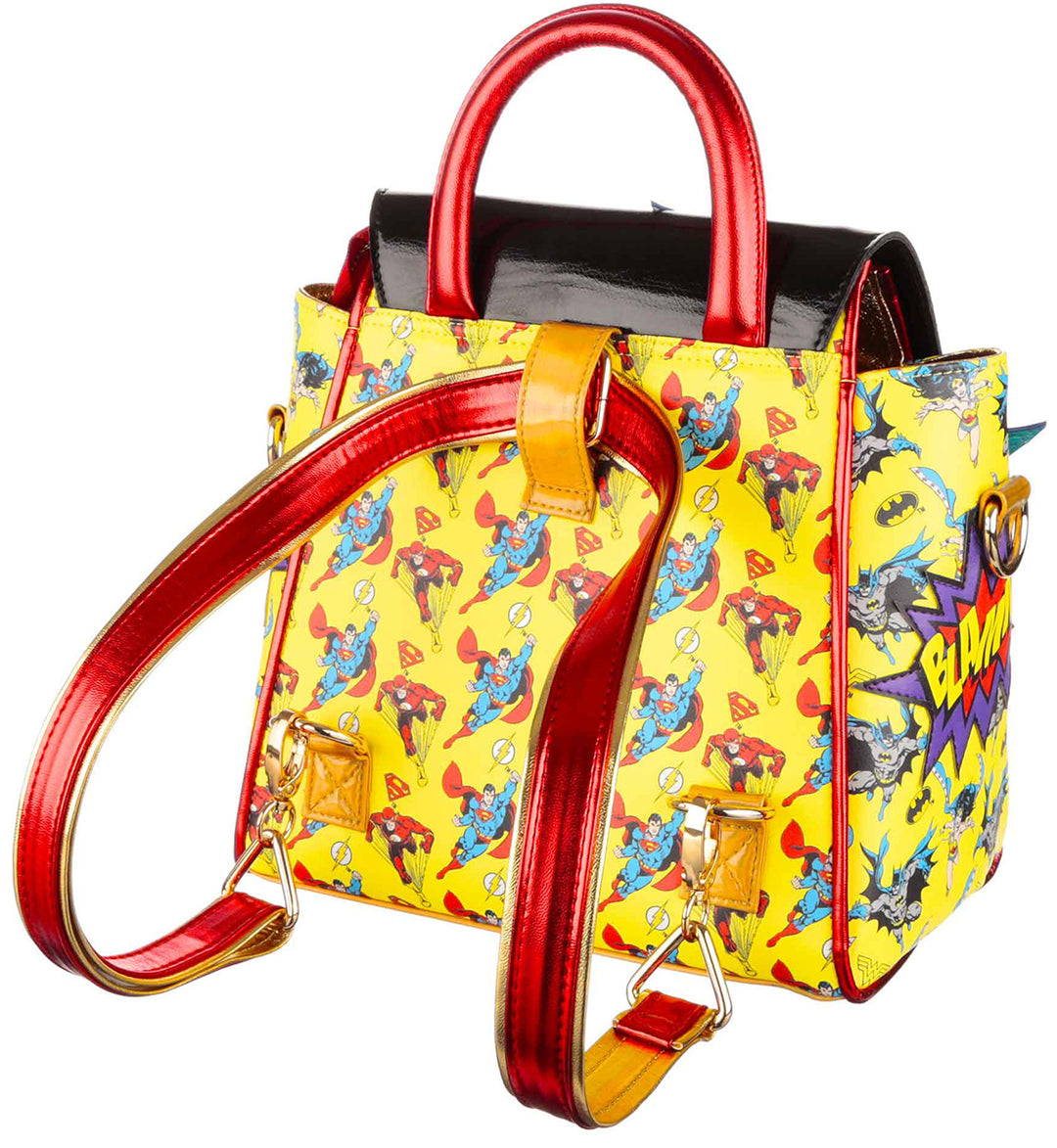 Irregular Choice Pow Blamm Borsa DC Justice League da donna in multicolore