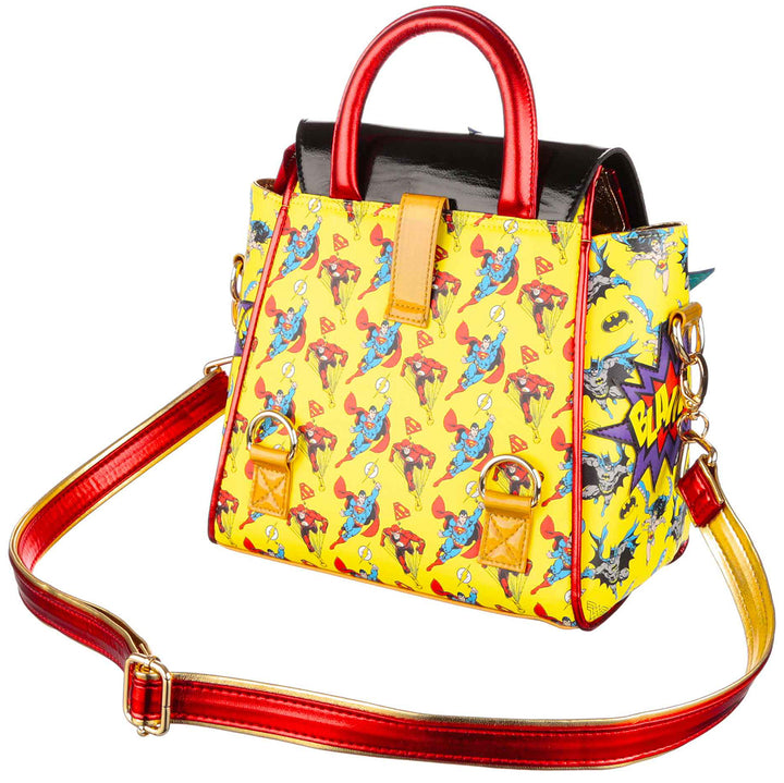 Irregular Choice Pow Blamm Borsa DC Justice League da donna in multicolore