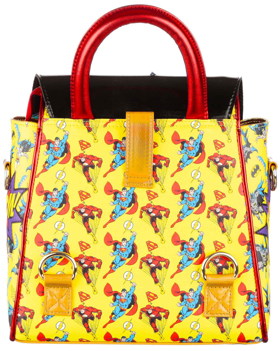 Irregular Choice Pow Blamm Borsa DC Justice League da donna in multicolore