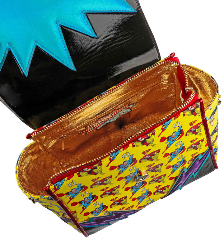 Irregular Choice Pow Blamm Borsa DC Justice League da donna in multicolore