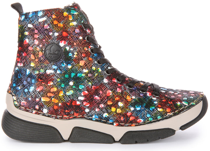 Rieker 45910-90 In Multicolour Ankle Boots For Women