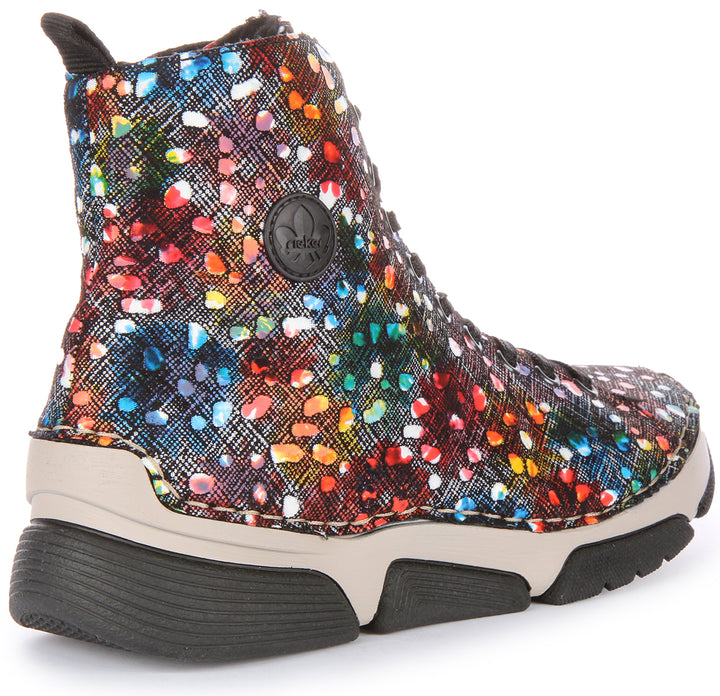 Rieker 45910-90 In Multicolour Ankle Boots For Women