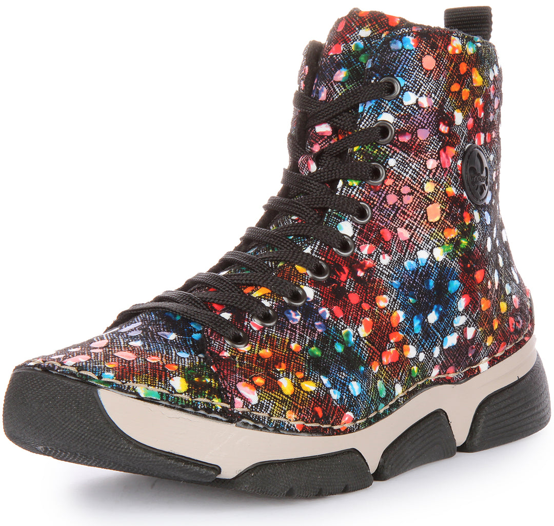 Rieker 45910-90 In Multicolour Ankle Boots For Women