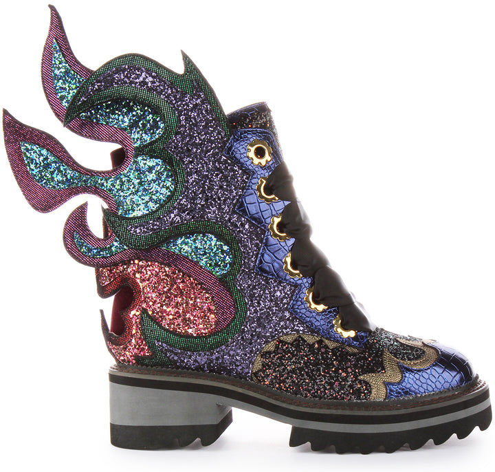 Irregular Choice Fyre Bug In Multi Colour Glitter  For Women