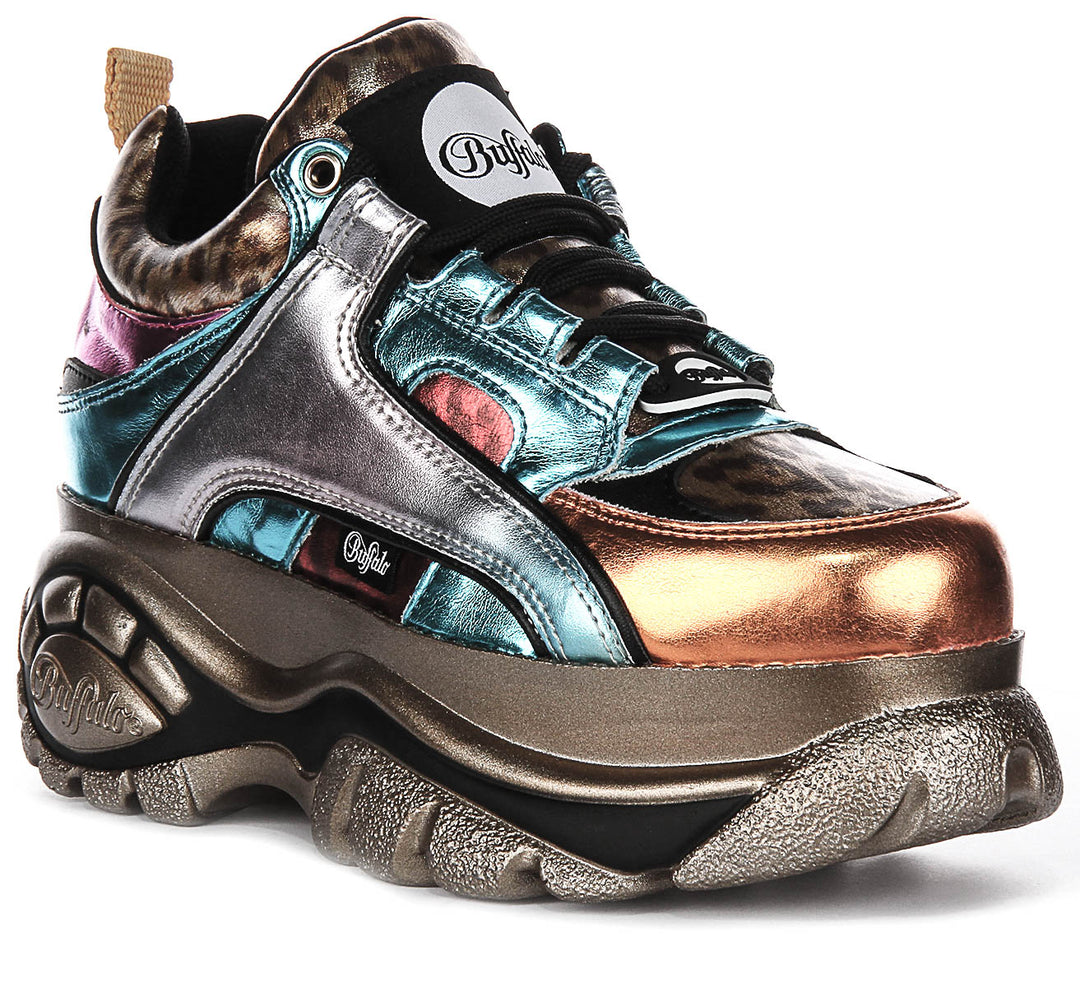Buffalo 1339-14 Rev In Multi Colo For Women Vegan Platform