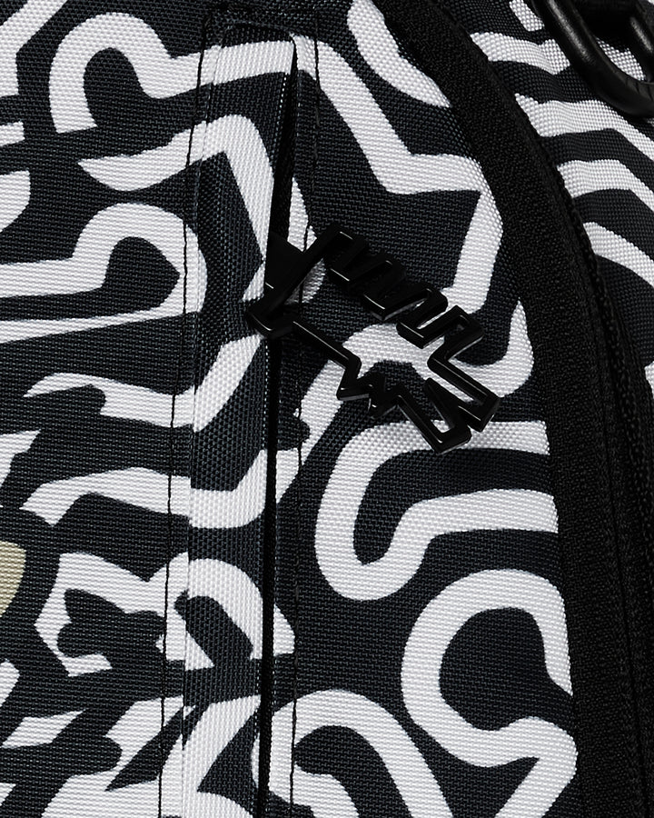 SpraygroundKeith Haring Skater Guy Backpack In White Black