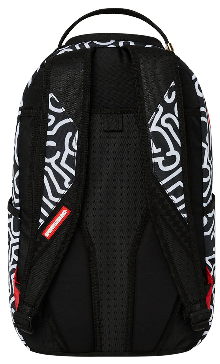 SpraygroundKeith Haring Skater Guy Backpack In White Black