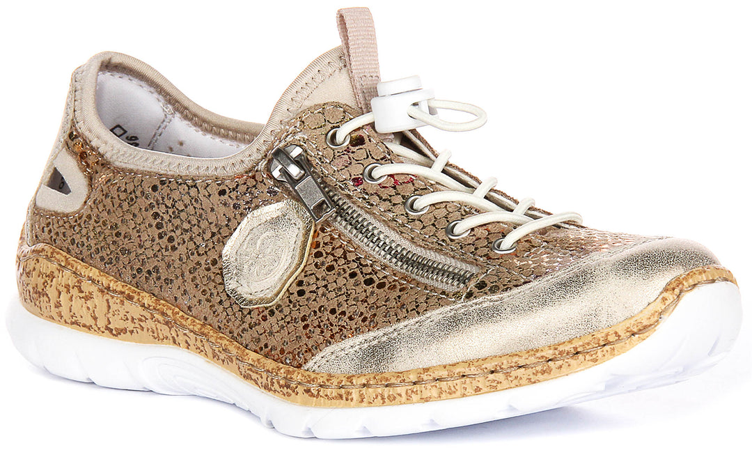 Rieker N42V1-92 In Gold For Women