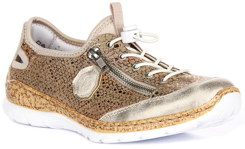 Rieker N42V1-92 In Gold For Women