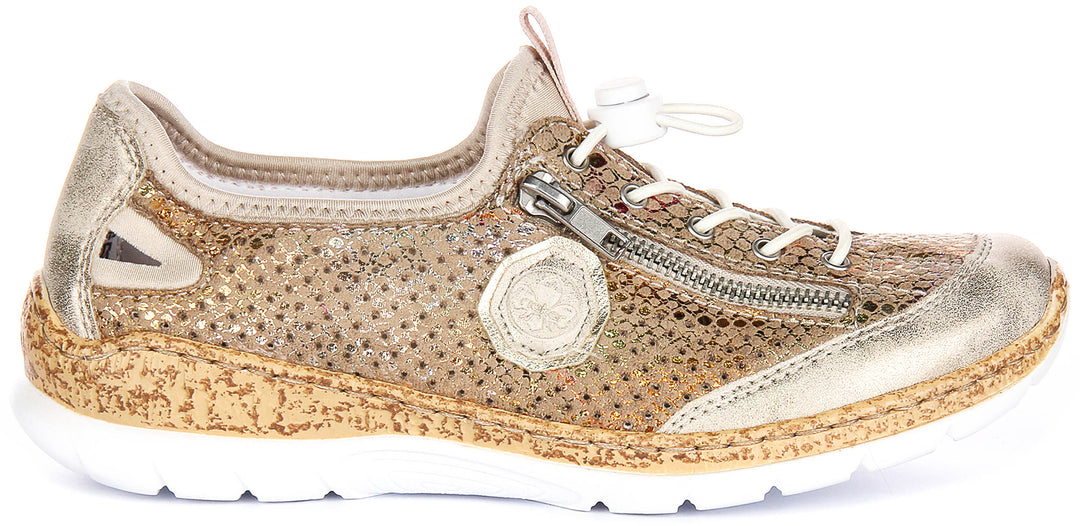 Rieker N42V1-92 In Gold For Women