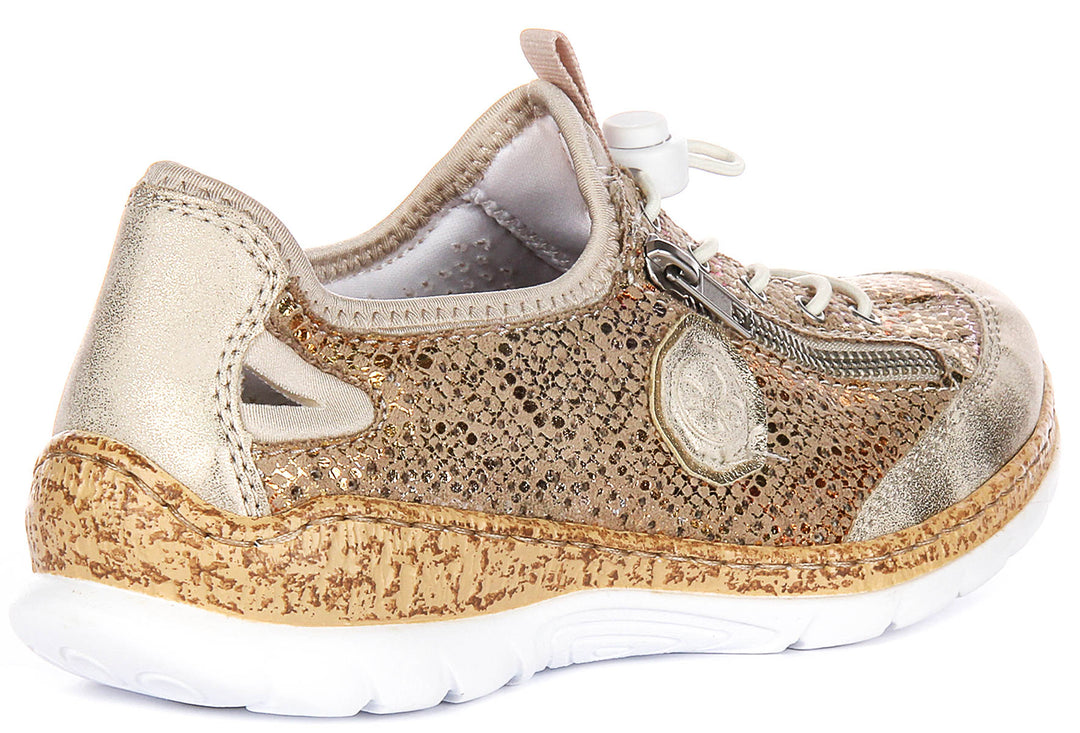 Rieker N42V1-92 In Gold For Women