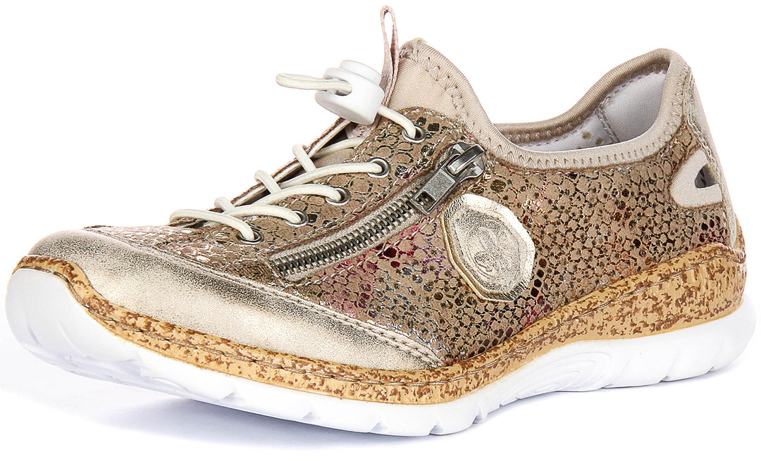 Rieker N42V1-92 In Gold For Women