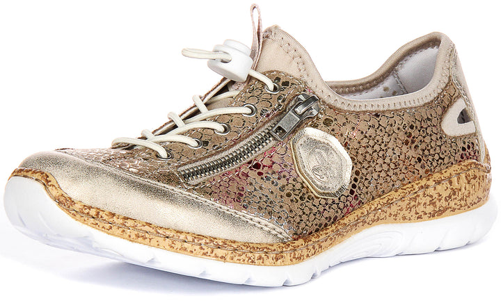 Rieker N42V1-92 In Gold For Women