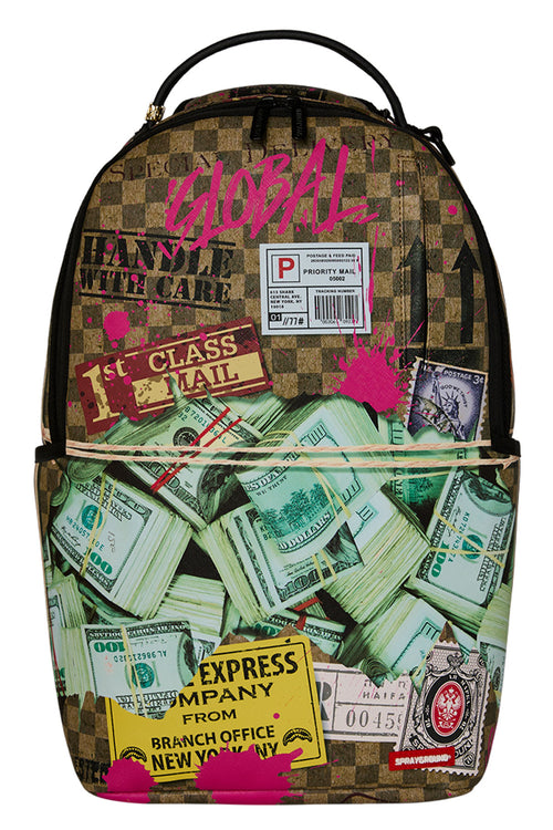 Sprayground Overnight Cash Stash Backpack In Multi Colour