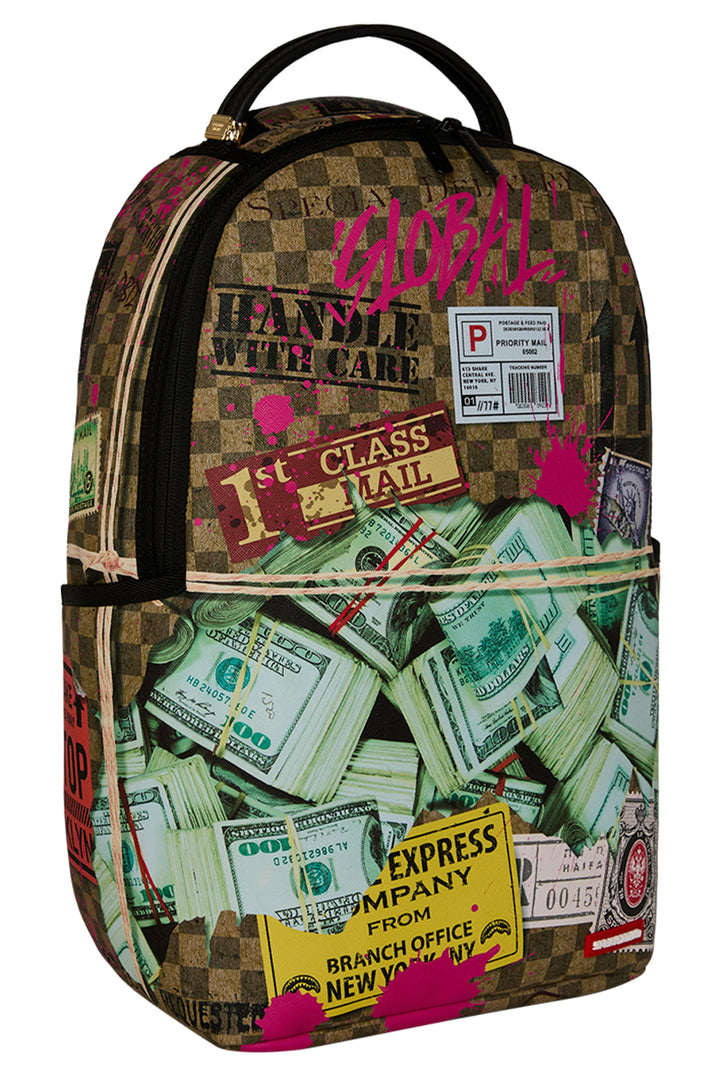 Sprayground Overnight Cash Stash Backpack In Multi Colour