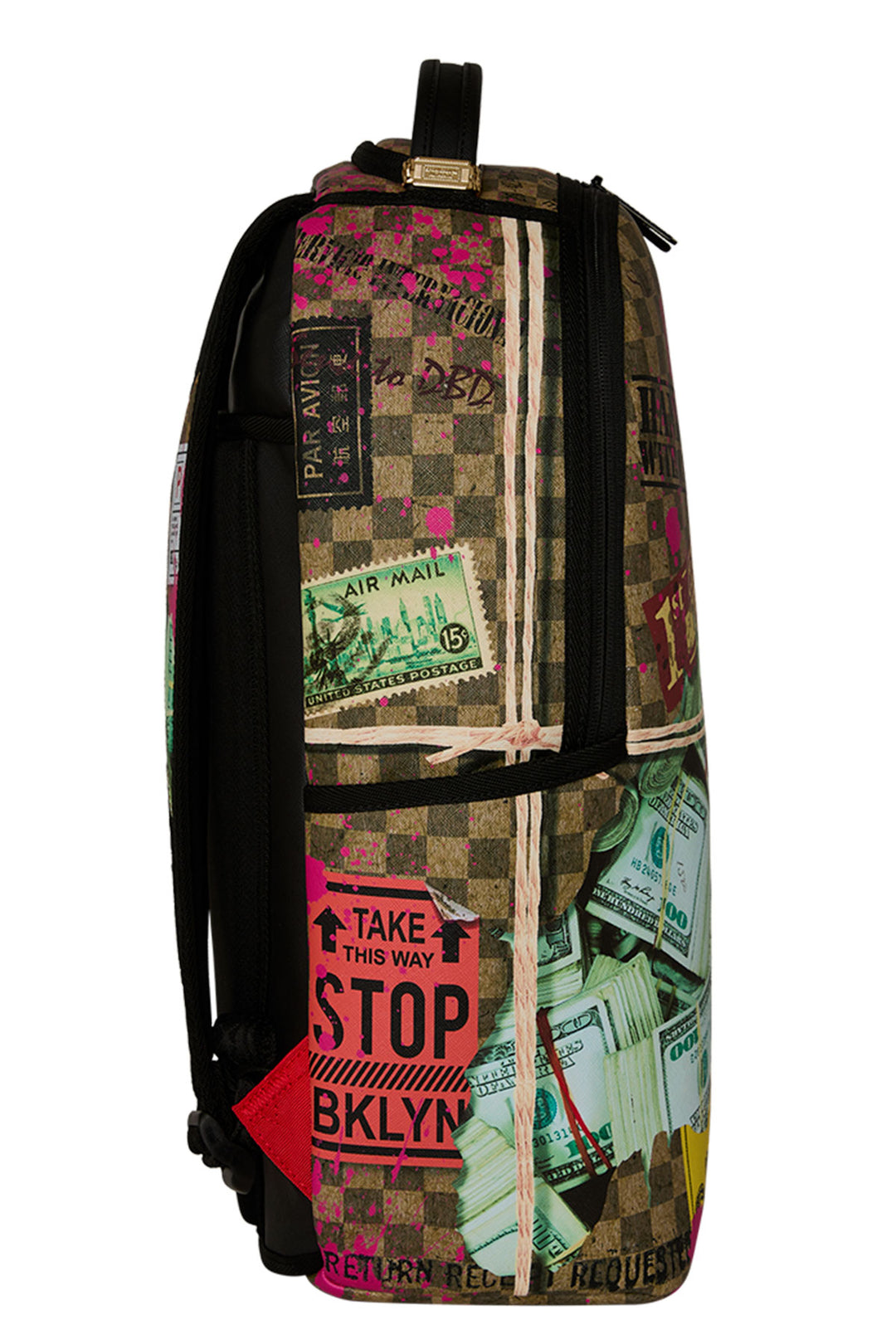 Sprayground Overnight Cash Stash Backpack In Multi Colour