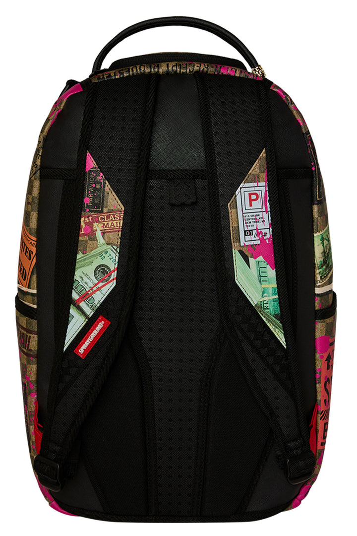 Sprayground Overnight Cash Stash Backpack In Multi Colour