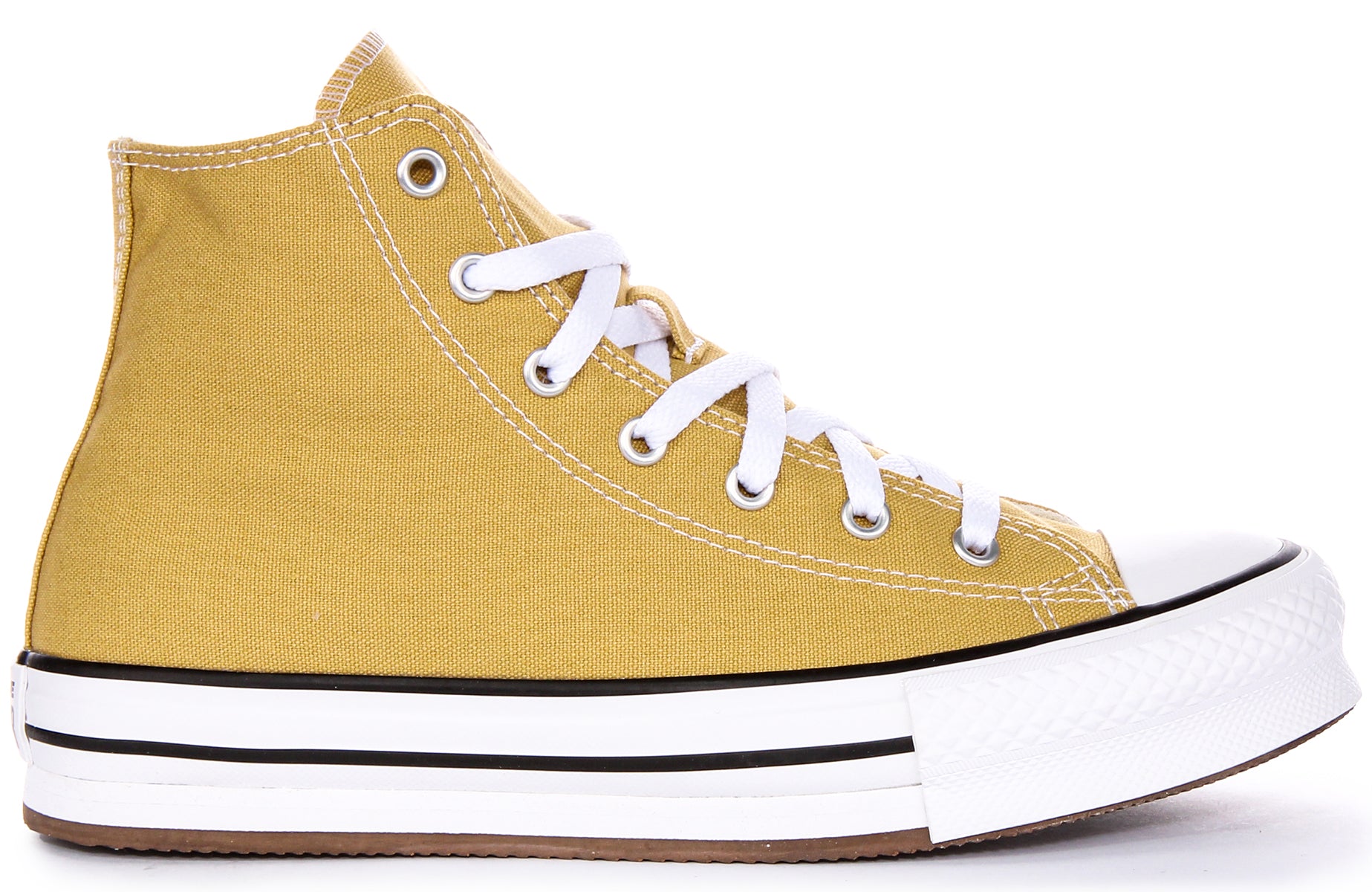 Converse fashion mostaza altas