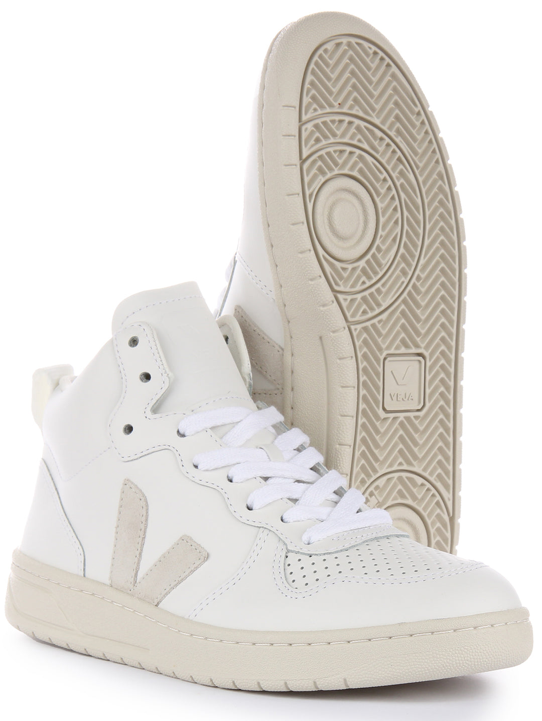 Veja V-15 Leather In Natural For Women