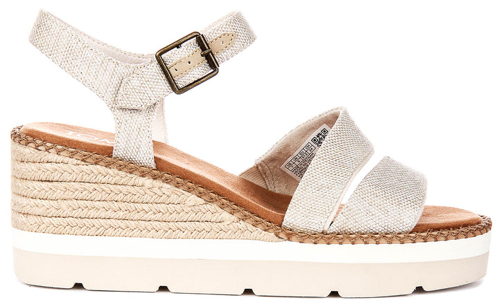 Toms Darya Wedge In Natural For Women