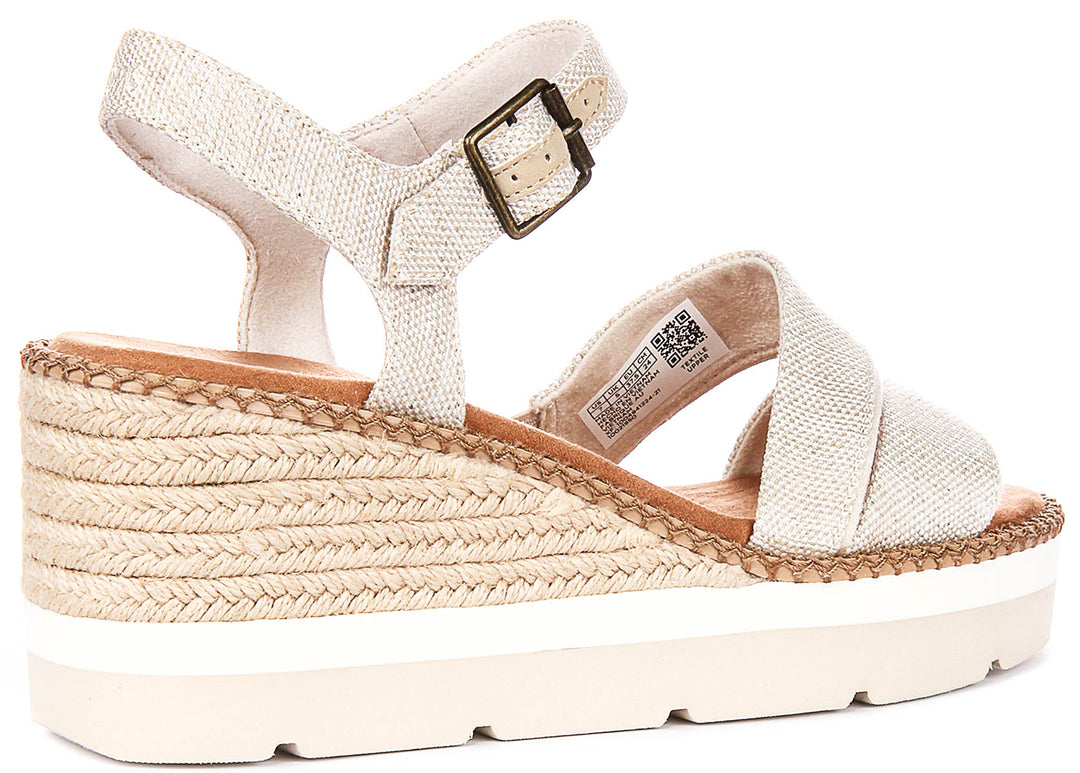 Toms Darya Wedge In Natural For Women
