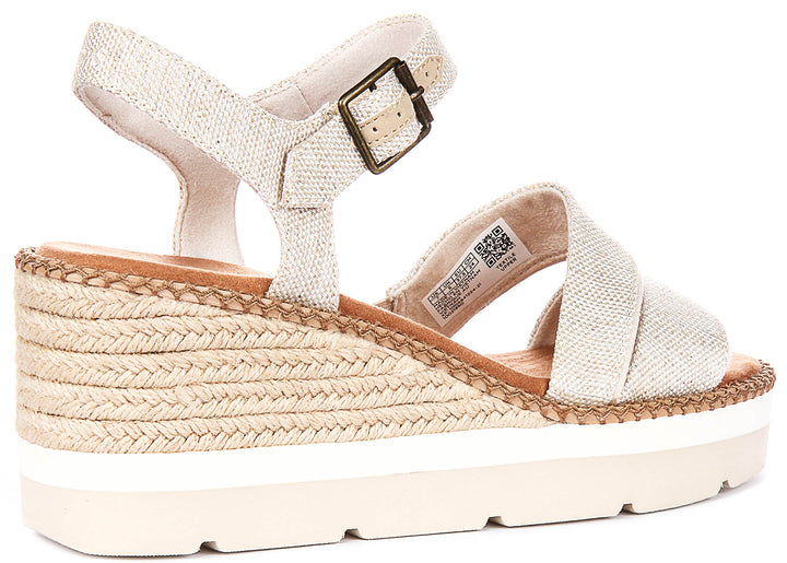 Toms Darya Wedge In Natural For Women