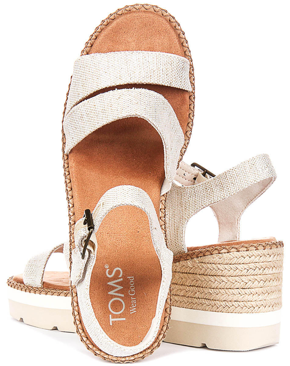 Toms Darya Wedge In Natural For Women
