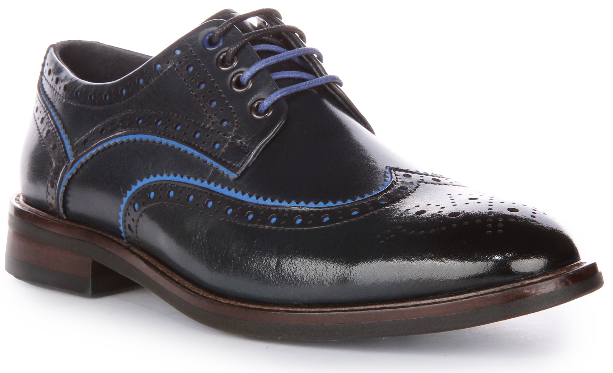 Navy blue deals brogues womens