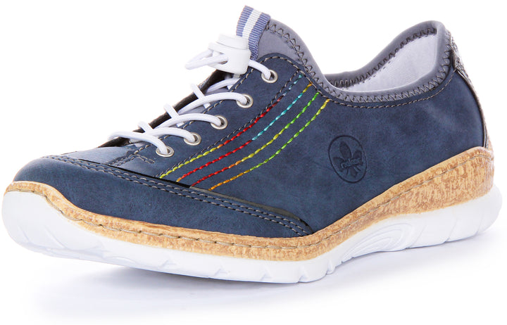 Rieker N42T0-14 Shoe In Navy For Women