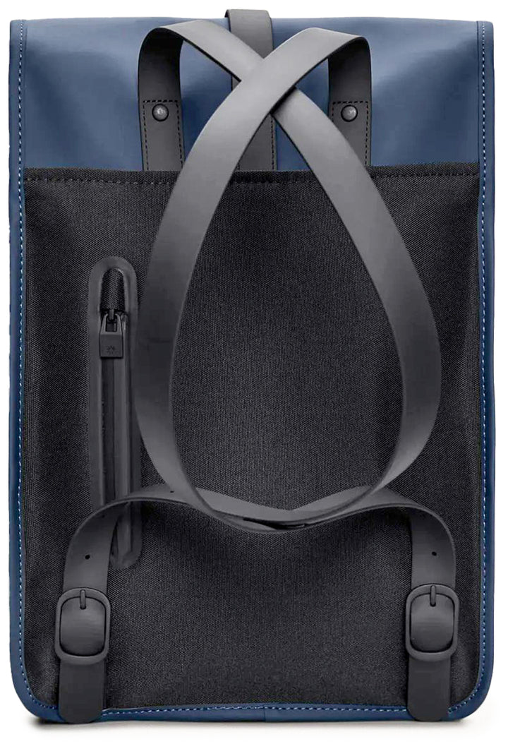 Mochila de poliéster Rains con mochila contemporánea WP para portátil en azul marino