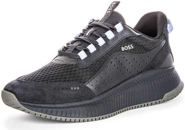 Boss Ttnm Evo Runner In Navy For Men