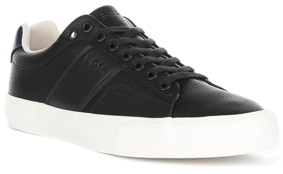 Boss Aiden Tennis Trainers In Navy For Men