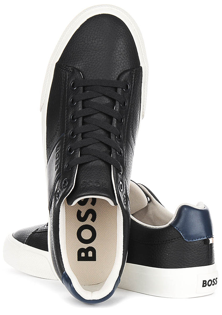 Boss Aiden Tennis Trainers In Navy For Men