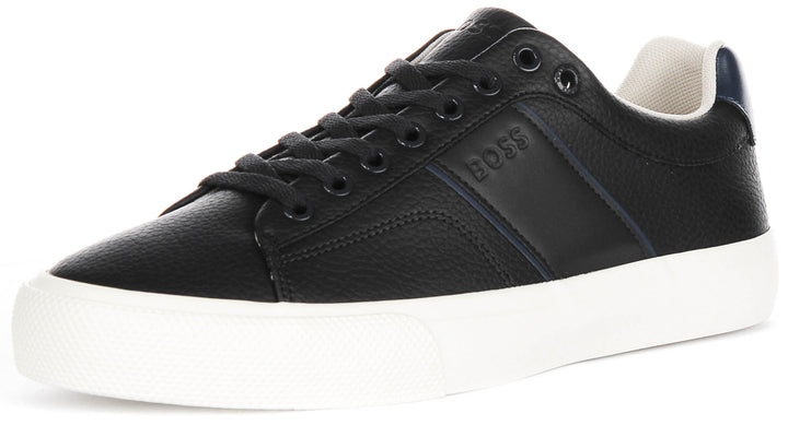 Boss Aiden Tennis Trainers In Navy For Men