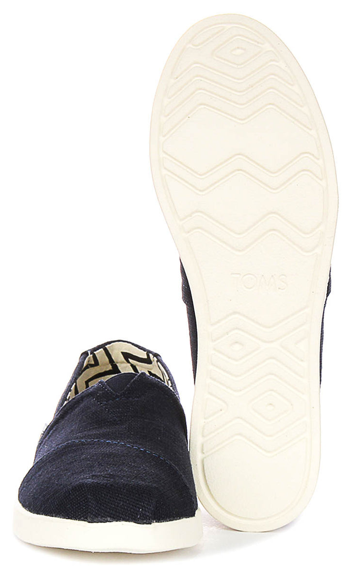 Toms Alpargata Plus In Navy For Women