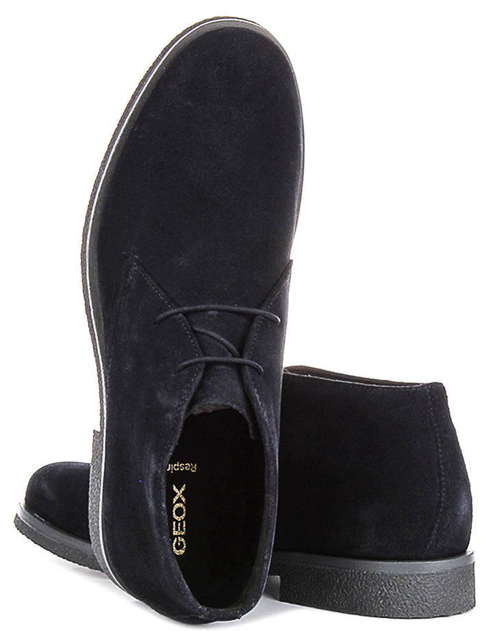 Geox U Claudio Chukka Boots In Navy For Men