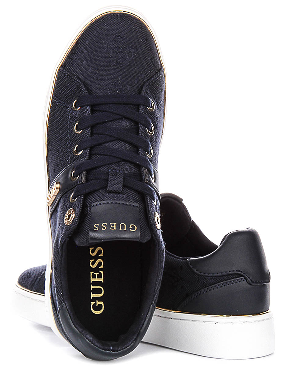 Guess Britz In Navy 4G Sneakers For Women