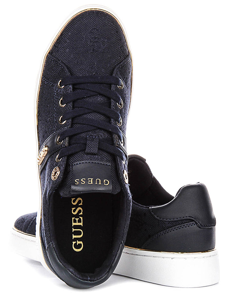 Guess Britz In Navy 4G Sneakers For Women