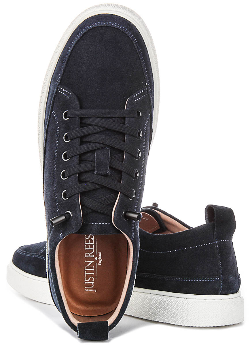 Justinreess England Josh Suede In Navy For Men