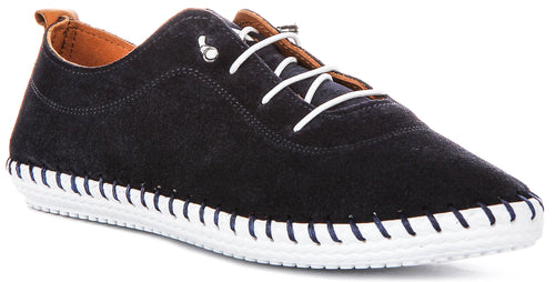 Justinreess England Lexi 2 Suede In Navy For Women