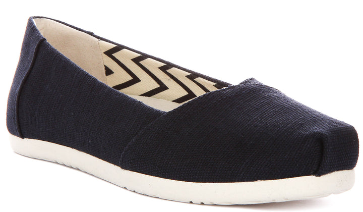 Toms Alpargata Balet In Navy For Women