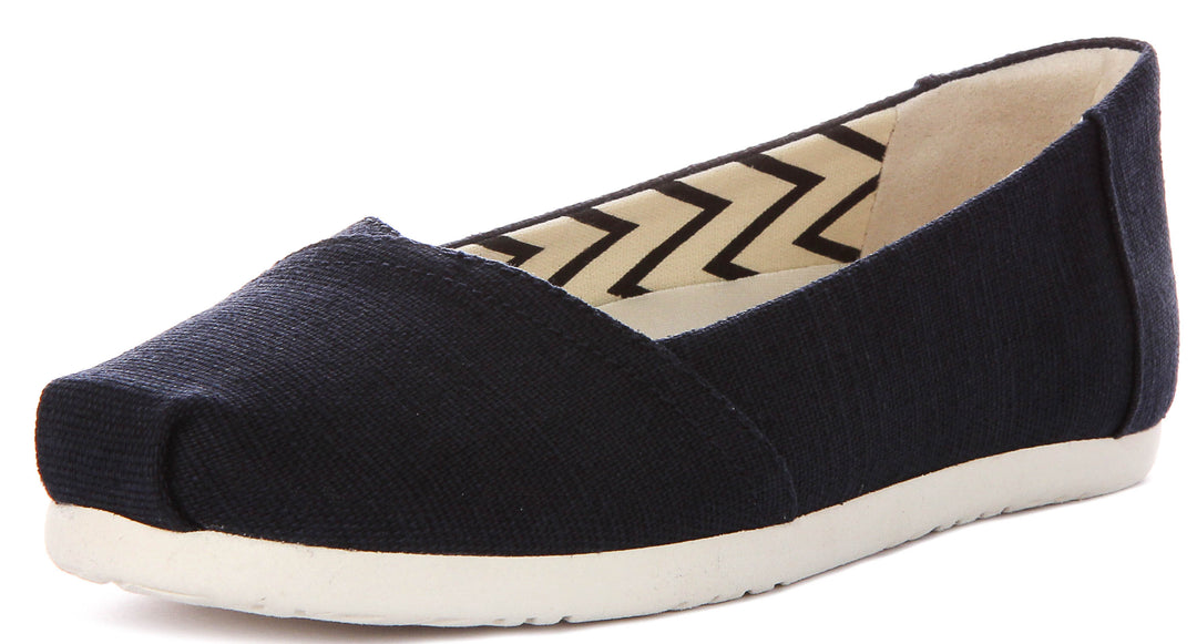 Toms Alpargata Balet In Navy For Women