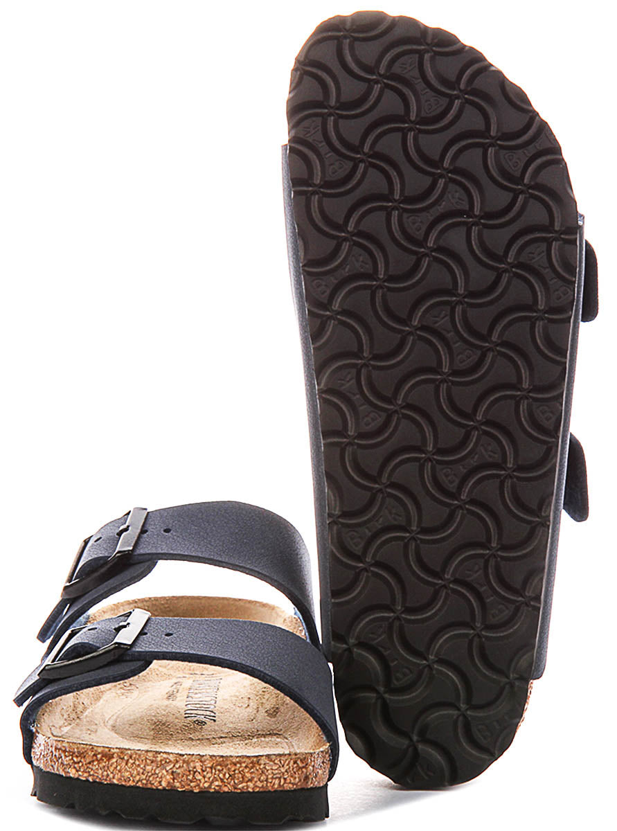 Birkenstock Arizona Kids Bs In Navy For Juniors | Narrow Fit