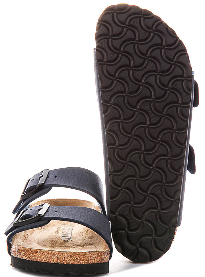 Birkenstock Arizona Kids Bs In Navy For Juniors | Narrow Fit