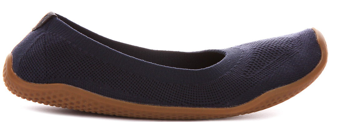 Vivobarefoot Asana Yin Ballet Pump In Navy For Women