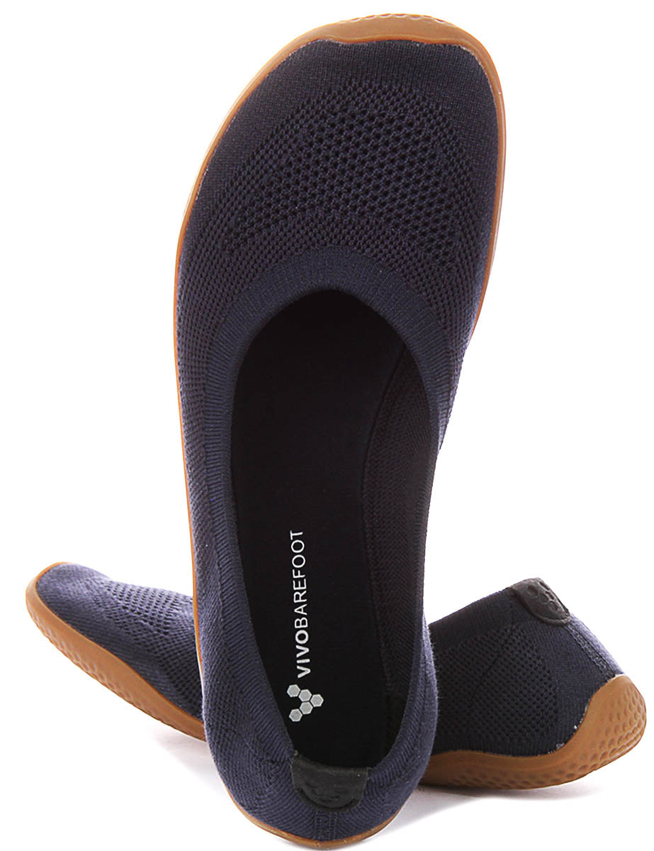 Vivobarefoot Asana Yin Ballet Pump In Navy For Women
