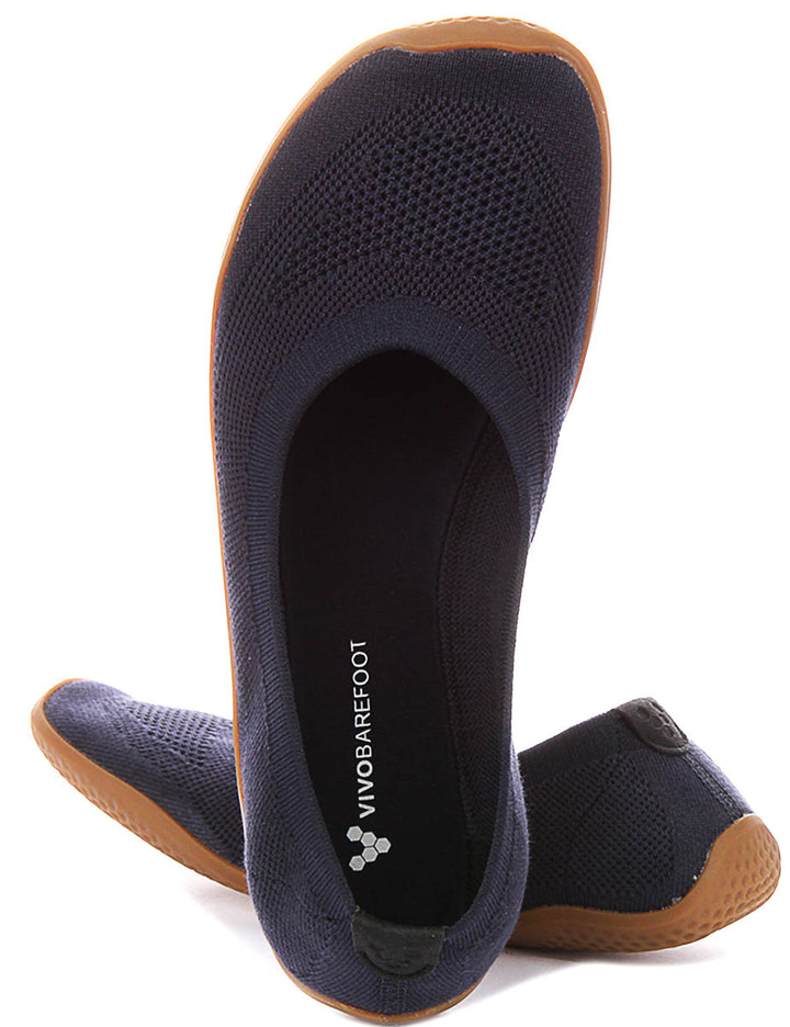 Vivobarefoot Asana Yin Ballet Pump In Navy For Women